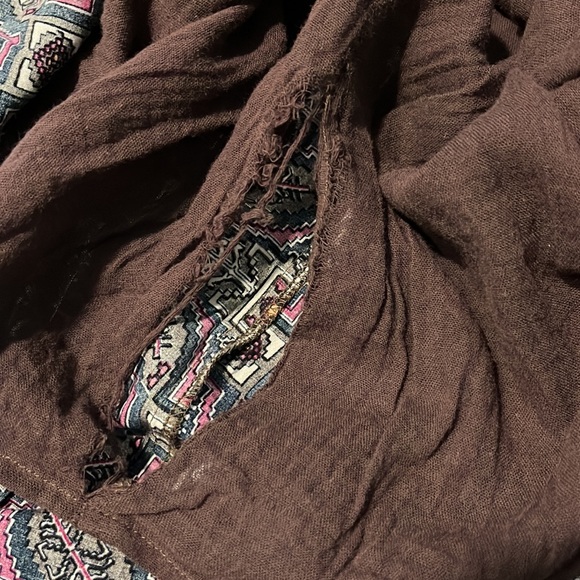 Harlow purple geometrical patterned asymmetrical beach dress - Picture 9 of 9